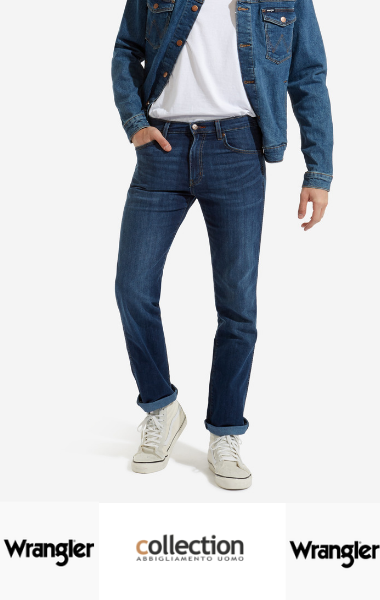 Men's Jeans Wrangler authorized dealer Online shop sale made low cost.
