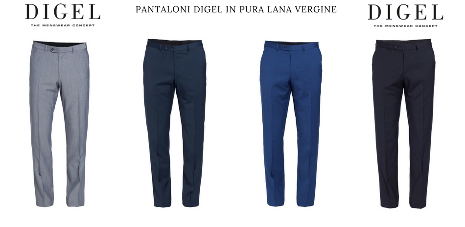 PantaloneIncotex in Lana da Uomo colore Blu Uomo Abbigliamento da Pantaloni casual eleganti e chino da Pantaloni eleganti 
