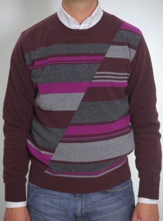 Maglione giro collo bramante cashmere lana