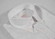 Pearl Grey shirt with button-down collar aramis