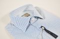 Micro slim fit shirt duca visconti blue design