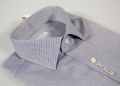 Ingram slim fit shirt small neck drawing fashion blue and beige