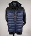 Gilet smanicato blu in piuma talenti 