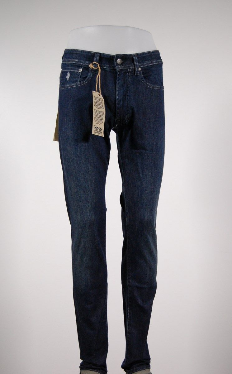 Five-Pocket denim jeans cotton strech MCS medium wash outlet