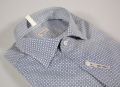 Camicia ingram slim fit fantasia blu e celeste