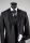  Black slim fit suit shirt tie and vest full musani milan