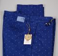 Polka dot slim fit stretch cotton pants fradi in two colors