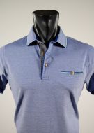 Polo in cotone bramante slim fit maniche corte in tre colori 