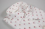 Slim fit shirt white with embroidered Apple ingram