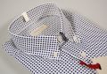 Button down shirt with polka dot pocket pancaldi in two colors