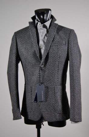 Grey cashmere wool john barritt slim fit jacket