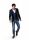Blue slim fit jacket john barritt unlined wool and silk