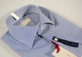 Camicia micro fantasia azzurra Regent by Pancaldi slim fit