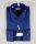 Camicia ingram slim fit blu micro fantasia marrone