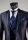 Slim fit suit musani ceremony in blue and black