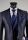 Slim fit suit musani ceremony in blue and black