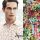 Multicolor floral pattern shirt slim fit stretch cotton ingram