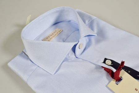 Light blue shirt pancaldi french collar