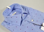 Camicia azzurra ingram slim fil coupè 