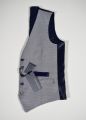 Stretch cotton vest john barritt micro blue fantasy