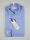 Camicia pancaldi slim fit stampa azzurra collo francese