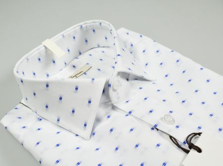 Slim fit 100% cotton oxford shirt ingram fil coupè in two colors