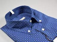 Stretch cotton button down shirt ingram in two colors