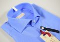 Camicia azzurra pancaldi slim fit collo mezzo francese