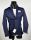 Falko rosso stretch cotton slim fit jacket made in Italy