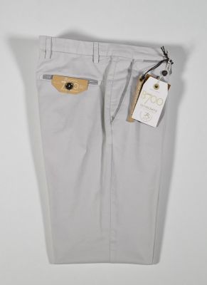 Slim fit bsettecento stretch cotton trousers in four colours