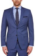 Abito drop quattro corto modern fit  digel blu marine in lana reda 110's