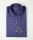 Camicia ingram blu a quadri in cotone lavato slim fit