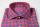 Camicia ingram slim fit in flanella rasata a quadri blu e rosso