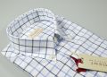 Button down pancaldi shirt in square flannel