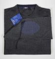 Round neck sweater with combed wool patches mg boys in four colors