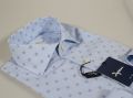 Shirt Ingram light Blue Slim fit French collar in pure cotton
