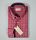 Camicia bordeaux a quadri pancaldi collo button down regular fit