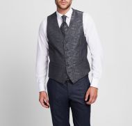 Elegant Digel dark grey satin waistcoat