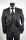 Black dress Slim Fit Musani ceremony with a spear-chest