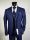 Dress blue slim fit Musani ceremony complete with waistcoat shirt tie