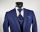 Dress blue slim fit Musani ceremony complete with waistcoat shirt tie