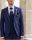 Dress blue slim fit Musani ceremony complete with waistcoat shirt tie