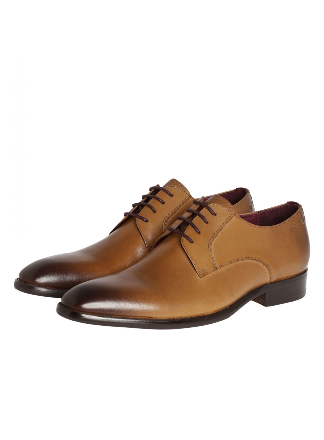 Men's elegant Digel color cognac shoe in real leather