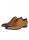 Lace-up shoe digel color cognac in real leather