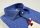 Camicia slim fit azzurro collo francese puro cotone ricamato