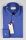 Camicia slim fit azzurro collo francese puro cotone ricamato