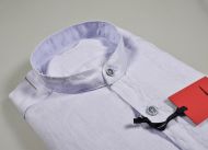 Ingram shirt in pure linen washed neck to Korean regular fit in three colors