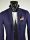 Slim fit Blue Jacket unlined Falko Rosso mixed Viscose