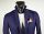 Slim fit Blue Jacket unlined Falko Rosso mixed Viscose