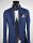 Giacca blu sfoderata slim fit misto viscosa made in italy